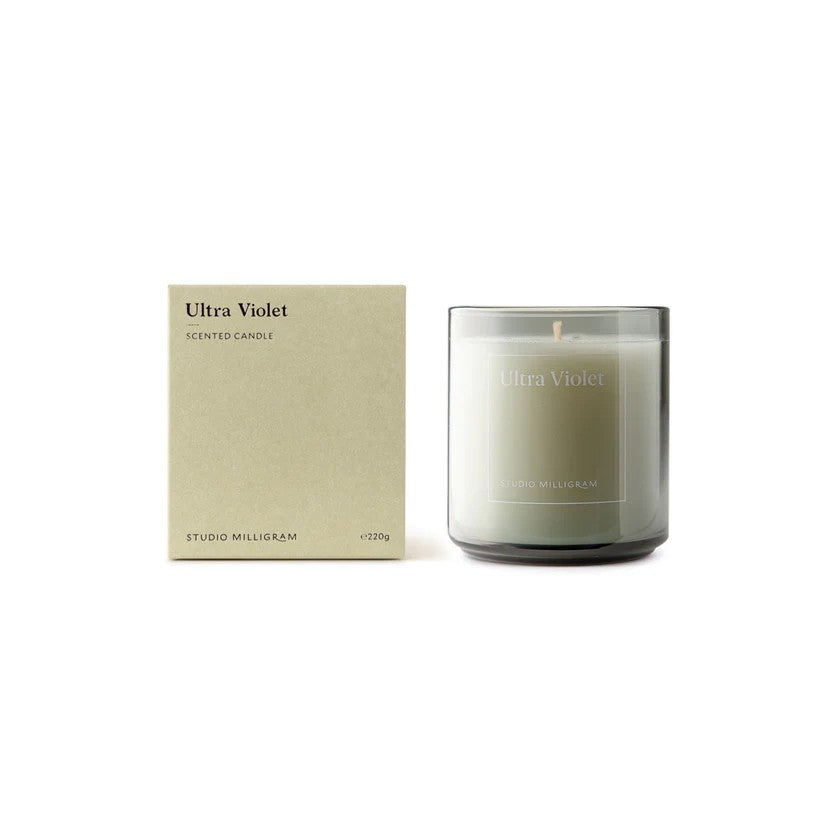 Studio Milligram Scented Candle - Ultra Violet - 220g
