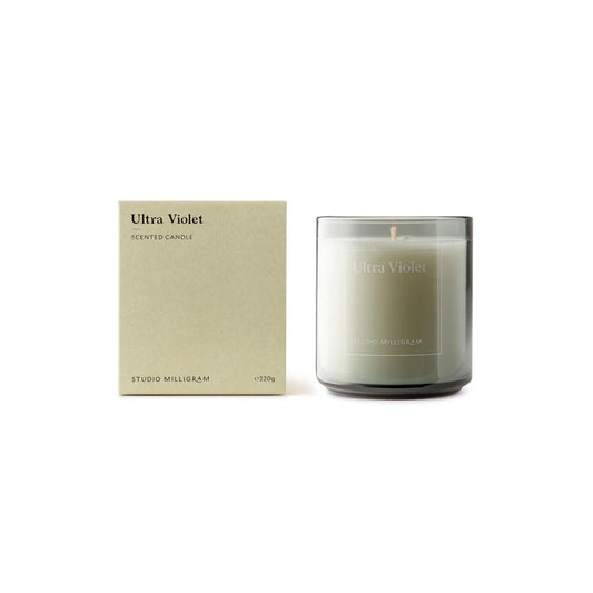 Studio Milligram Scented Candle - Ultra Violet - 220g